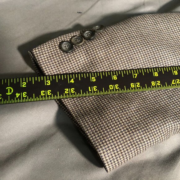 Pronto Uomo Platinum Mens Blazer Size 50 Reg 100% Wool - Picture 10 of 16